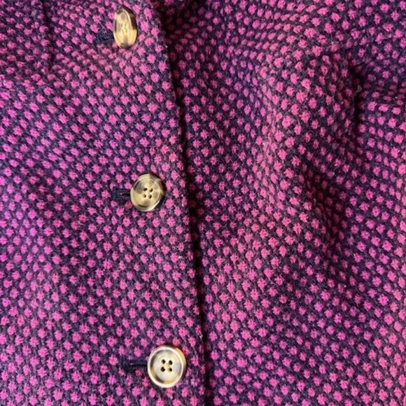 Cherokee Girls 3T Pink & Purple Faux Fur Collar Button-Up Coat - Picture 2 of 8